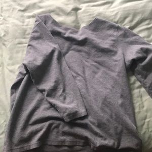 Grey cotton long sleeve
